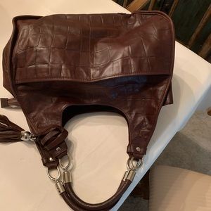 Arcadia brown leather handbag